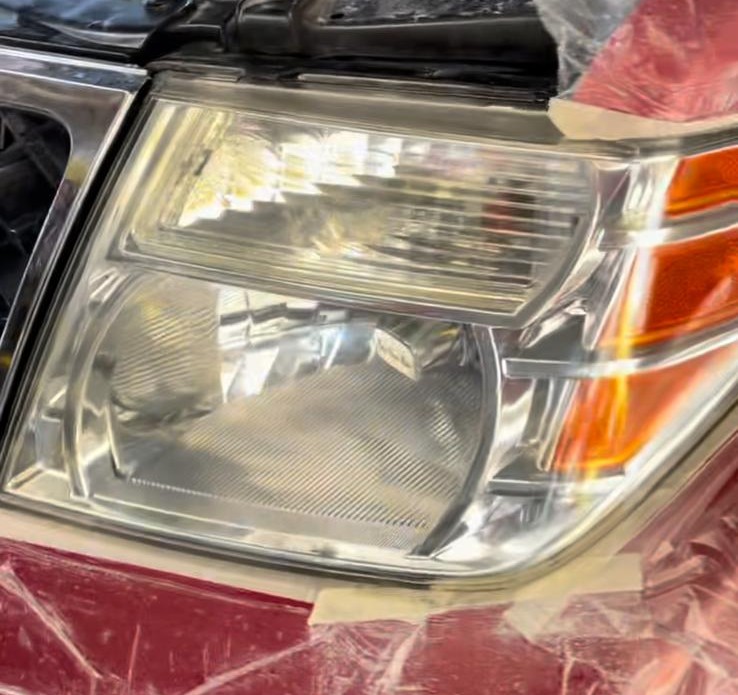 Headlights Before Restoration